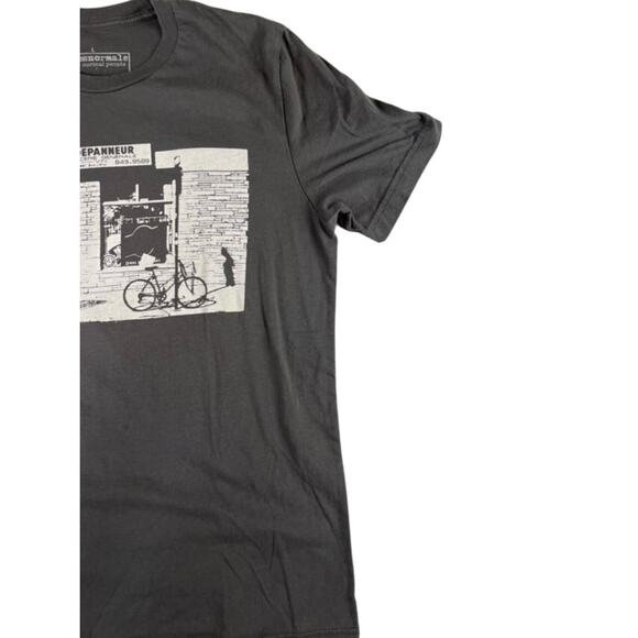 Tresnormale for Normal People T-Shirt Large Gray Cotton Graphic Tee Canada Made - Picture 5 of 6